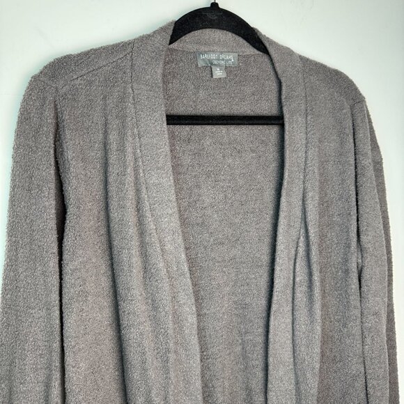 Barefoot Dreams Cozychic Lite Long Cardigan Sweater Carbon Size Medium - Picture 4 of 6